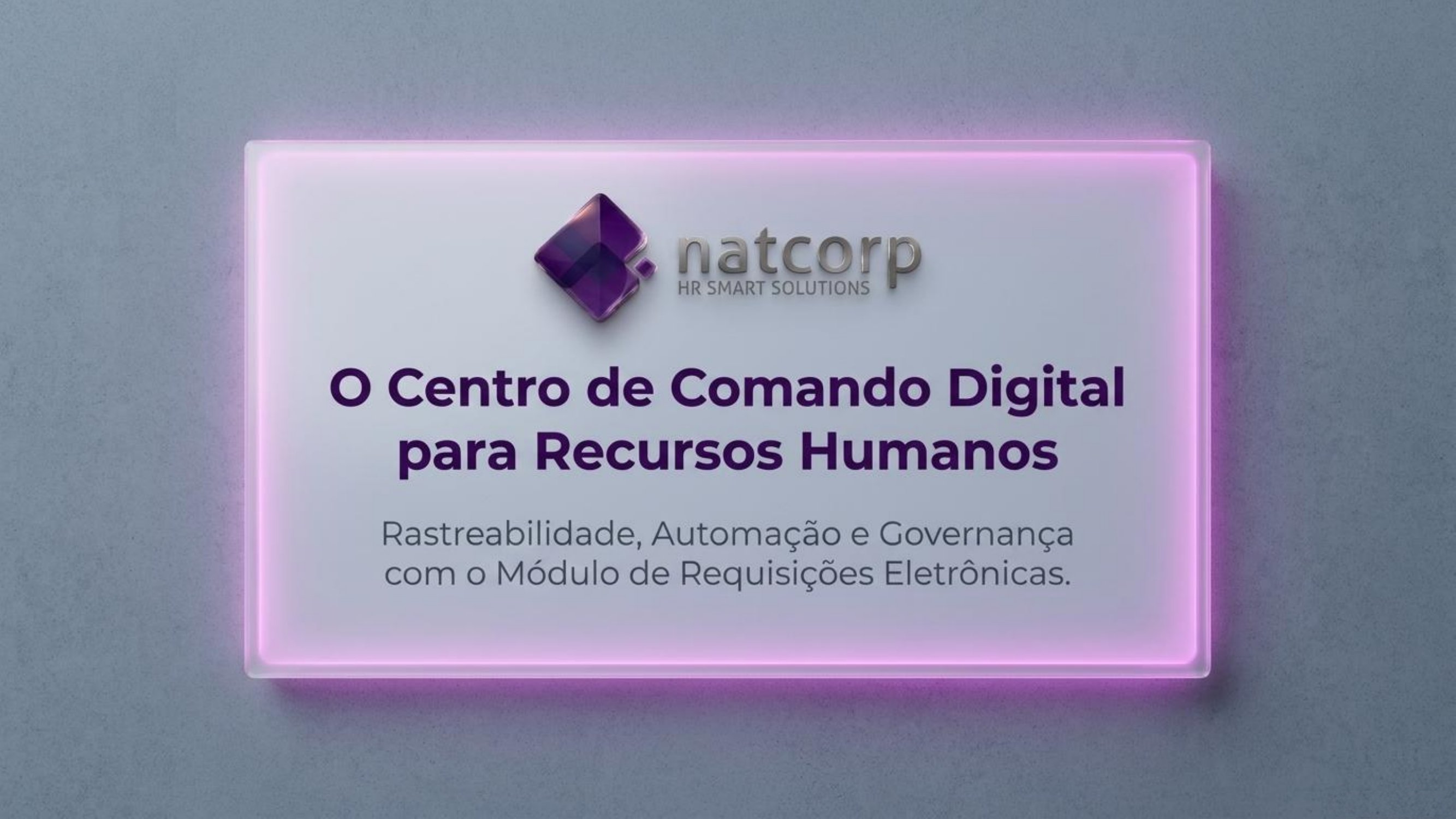 Capa da apresentação Gestão de Requisições Eletrônicas